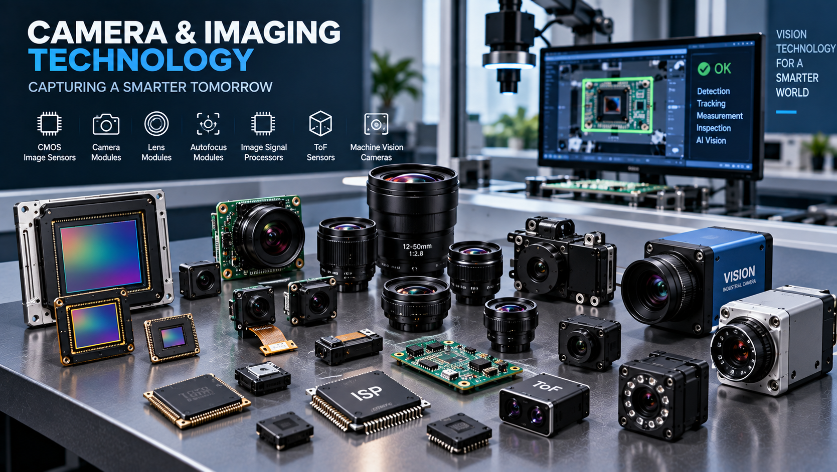 Camera and imaging technology components